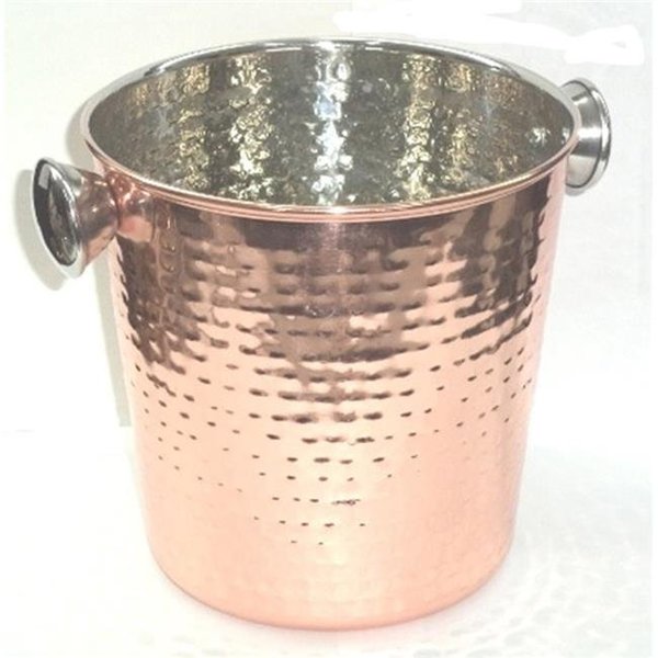 Starcrafts Starcrafts 72162 Stainless Steel Champagne Bucket; Hammered Copper Plated 72162